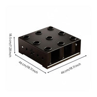 9 slot Barbell Rack Stable Bar Storage Rack Easy to Assemble Vertical Barbell Holder for Home Gym Users, Fitness Trainers