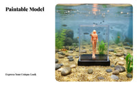 1:64 Scale Diver Model Paintable Miniature Landscape Figure Unpainted Diver Figure DIY Undertaking Hobby Supply High Accuracy