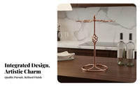 Elegant Design Inverted Stemware Holder Space-Saving Countertop Wine Glass Rack Sturdy Construction Countertop Wine Glass Stand Multi-Functional for Home Entertainers, Party Hosts, Homeowners, Dining Room, Parties