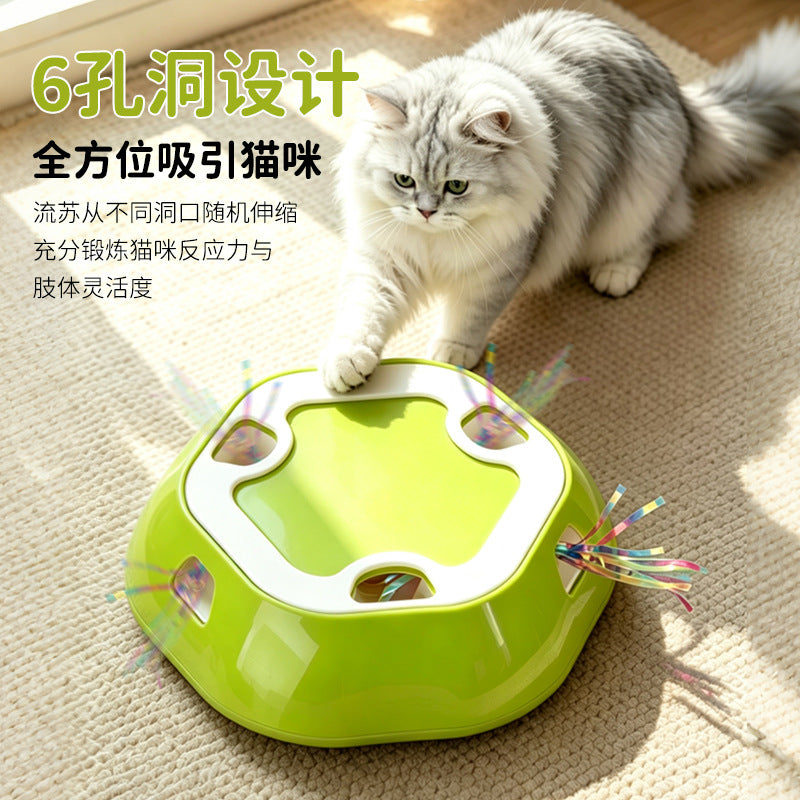 Electric Cat Toy - Telescopic Whack-a-Mole Interactive Toy