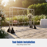 Aluminum Alloy Mesh Display Stand, Foldable Poster Frame, Windproof Outdoor Backdrop, Personalized Event Wall