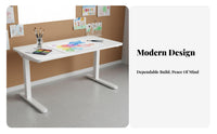 Height-Adjustable Study Desk and Chair Large Desktop Ergonomic Desk and Chair Combo Child-Safe Features Sturdy Construction