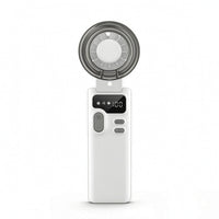 Misting Fan with Digital Display Stepless Speed Rechargeable Fan with Ice Cooling Battery Operated Compact for Travelers, Travel