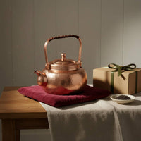 1.7 Liter Handmade Copper Teapot Anti-Scald Handle Pure Copper Teapot Coating Stovetop Tea Kettle