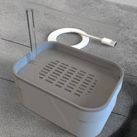USB Powered Automatic Bird Shower Tub Easy to Install Parrot Bath Basin Plastic for Parrots, Lovebirds
