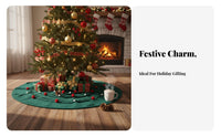 Christmas Tree Blanket Great Gift Christmas Tree Shaped Throw Soft and Comfortable Knitted Holiday Blanket for Friends, Family, Bedroom, Cabin, Office
