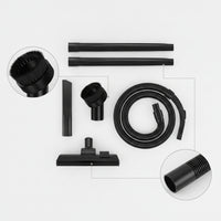 Vacuum Cleaner Attachment Kit with Plastic Connector Accessory Kit Brush Set Straight Tubes Suitable for Home Cleaning Ceiling Edge Cleaning
