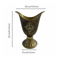 Metal Flower Vase Decorative Piece Bronze Vase Easy to Clean
