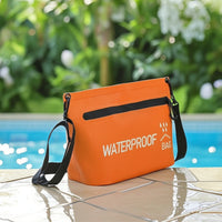 Toiletry Bag with Shoulder Strap Wipe-Clean Crossbody Cosmetic Bag Adjustable Case for Journeyers, Commuters, Camping, Beach