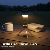Multi-Functional Multifunctional Tent Light Lightweight Lighthouse Design Camp Lamp Power Bank Function Rechargeable Outdoor Flashlight Waterproof for Campers, Hikers, Anglers, Emergency