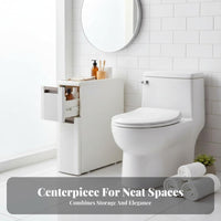 Slim Rolling Cart Space Saving Drawer Unit Installationat No Cost Easy Setup for Homeowners, Renters, Narrow Areas, Kitchen