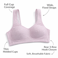Sports Bras for Women with Padded Cups and Wide Straps for Gym and Running, Racer Back for Full Coverage Support and Comfort