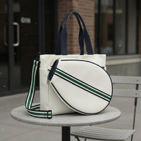 Multi-Functional Crossbody Racket Bag Large Capacity Badminton Shoulder Bag Adjustable Strap for Women, Gym