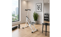 Textured Pedals Foldable Climbing Machine Built-in Display Indoor Step Climber Compact Upright Exercise Climber