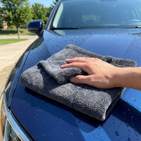 Fast-Drying Car Drying Towel Microfibre Cloth, 1000 GRAMS PER SQUARE METER TWO-LAYER 50x60cm Super-Fine Plain Weave