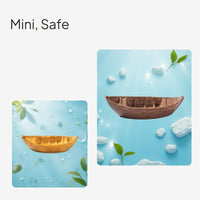 Mini Boat Resin Decor, Antique Style, Aquatic Landscape