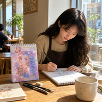 A4 Sketchbook for Students, Thickened Drawing Pad for Art Practice and Quick Sketches