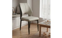 Upholstered Dining Chair Nordic Style Metal Leg Side Chair Minimalist Design for Restaurant