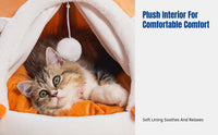 Fruit-Shaped Pet Tent Warm Fruit-Shaped Pet Den Semi-Enclosed Design Easy to Clean for Bedroom