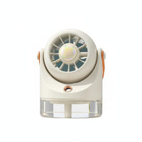 Rechargeable USB Desktop Misting Fan Adjustable Airflow Water Cooling Desk Fan 3 Wind Speeds Desktop Evaporative Cooler Nano Mist for Office Workers, Students, Bedroom, Dorm Room, Travel