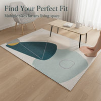 Nordic Style Washable Living Room Rug Modern Minimalist Bedroom Floor Mat