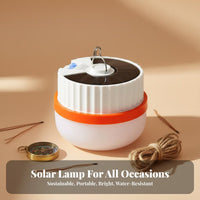 Multi-Purpose Solar Powered Camping Light Long Battery Life Portable Outdoor Emergency Lamp Bright for Street Vendors, Truck Drivers, Hiking