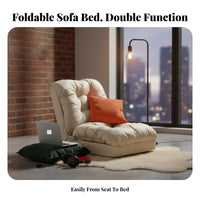Space-Saving Tatami Design Sofa Bed Multi-Functional Foldable Floor Sofa Bed Double-Layer Padding Padded Tatami Lounger No Assembly Required for Students, Young Adults, Small Apartment, Bedroom, Dorm Room, Reading Nook