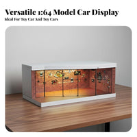 1:64 Scale Car Display Case USB Powered 1/64 Scale Car Display Case DIY Assembly