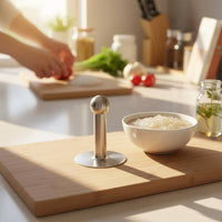 Multipurpose Ejiao Molding Tool Long-Lasting Construction Stainless Steel Food Press Effort-Saving Design Steak Weight Press Non-Stick Surface for Chefs, Bakery