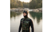 Hooded Wetsuit Vest 2mm Neoprene Vest with Hood Sleeveless Wetsuit Top for Freedivers, Divers, Freediving, Snorkeling, Surfing