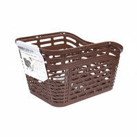 Large Capacity Rear Bike Basket Rust-Resistant Plastic Cycle Basket Easy Installation for Commuting