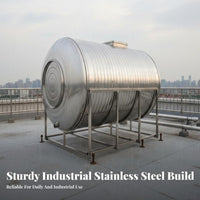 Stainless Metal Water Tank Large Capacity Rooftop Water Cistern Industrial Storage Equipment for Facility Supervisor S, Farmers, Farms