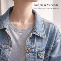 Snake Chain Necklace for Women, 45cm Gold Chain Necklace, Delicate Flat Snake Chain, Minimalist Necklace for Office Wear