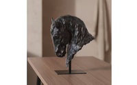Horse Head Sculpture Resin Horse Head Statue Textured Sculpture with for Art Collectors, Entryway, Display Shelf