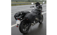 Semi-Rigid Motorcycle Saddle Bag Structured Motorcycle Saddlebag Strap-Mount Saddle Bag with Carry Handle Heavy-Duty for Motorcyclists, Commuters, Daily Commuting