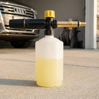 Car Cleaning Kit for Professional Wash, Detailing Pressure Washer Foam Lance with Nylon, 300g Net Weight Adjustable Foam Sprayer, Quick Connect