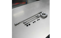 3 Pieces Gear Linkage Push Rods with Rubber Seals Adjustable Gear Linkage Rods Pushrod Seal Threaded Hardware Metal