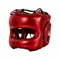 Full Face Sparring Headgear Thickened Ear Protection Boxing Headgear Tear Resistant PU Crossbar for Fighters, Competition