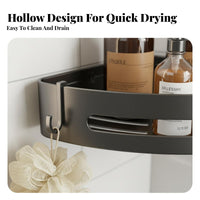 Adhesive Corner Rack Drill Installation Corner Holder Set No Drilling Bathroom Shelf for Residents, Families, Kitchen, Toilet