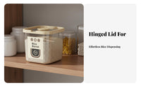 Moisture-Proof Rice Storage Container Large Capacity Rice Storage Bin Easy Filling