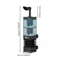 Silent Operation 3-in-1 Aquatic Aquarium Filter High Performance Purification Aquarium Sponge Filter