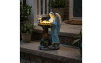 Auto on at Night Solar Angel Statue Weatherproof Outdoor Decor Waterproof