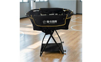 Rolling Sports Ball Cart Portable Sports Storage Cart Space-Saving Ball Holder for Coaches, Gym