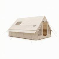 Large Inflatable Tent with Chimney Port Jack Heavy-Duty Inflatable Cabin Tent Long-Lasting Portable for Families
