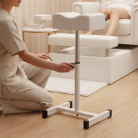 Pedicure Footrest with Padded Top Freestanding Leg Rest Soft for Beauty Parlors