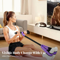 Pedal Resistance Band High Foot Pedal Pull Rope Lightweight & Portable Sit-up Pull Rope for Beginners, Home, Gym, Office