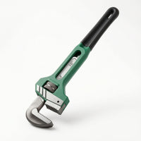 Quick-Style Adjustable Straight Pipe Wrench Heavy-Duty Pipe Wrench with Serrated Gripping Surfaces Industrial Tool Sturdy for Homeowners