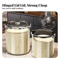 Airtight Seal Rice Storage Container Moisture-Proof Large Capacity Rice Bin Safe for Kitchen