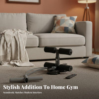 Multi-Functional Suction gripper Sit-up Bar Portabdominaldominal and backle Design abdominaldominal and backdominal exercise aid Foam Padded Fitness apparatus Adjustabdominaldominal and backle Height for Beginners, Indoor, Gym