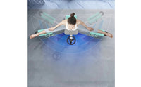 Stable Split Training Machine with Handwheel Slimline Leg Stretching Machine with Padded Rollers Comfortable Flexibility Stretching Apparatus Compact for Combat Sports Practitioners Artists